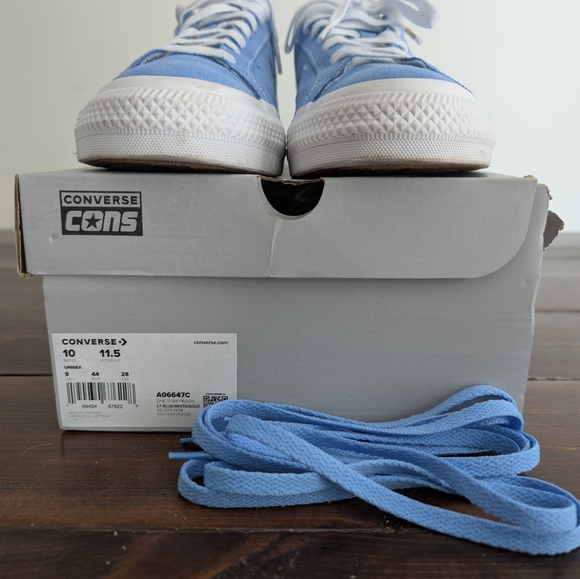 Converse One Start Pro Ox Lt Blue Men's Size 10 - Picture 5 of 6